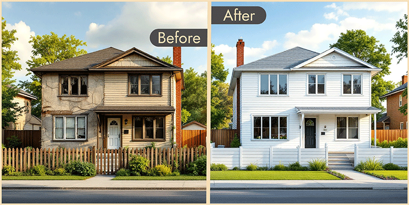 Fix and Flip Before and After